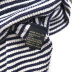 RRL ( Ralph Lauren ) サーマル プルオーバー パーカー L コットン ボーダー カンガルーポケット