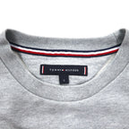 TOMMY HILFIGER Printed Crew Neck Sweatshirt S Grey Cotton MW0MW09466