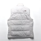 THE NORTH FACE Nuptse 700 Fill Power Down Vest, Medium, White Nylon, US Standard