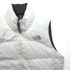 THE NORTH FACE Nuptse 700 Fill Power Down Vest, Medium, White Nylon, US Standard