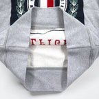 TOMMY HILFIGER Printed Crew Neck Sweatshirt S Grey Cotton MW0MW09466