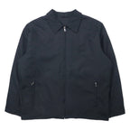 日本然リトテ-古着オンライン-LONDON FOG スウィングトップ ハリントンジャケット L ブラック ポリエステル フリースライナー-LONDON FOG Swing Top Harrington Jacket L Black Polyester Fleece Liner