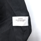 GALLERY Stand Collar A-Line Coat XS Black Cotton Polyester
