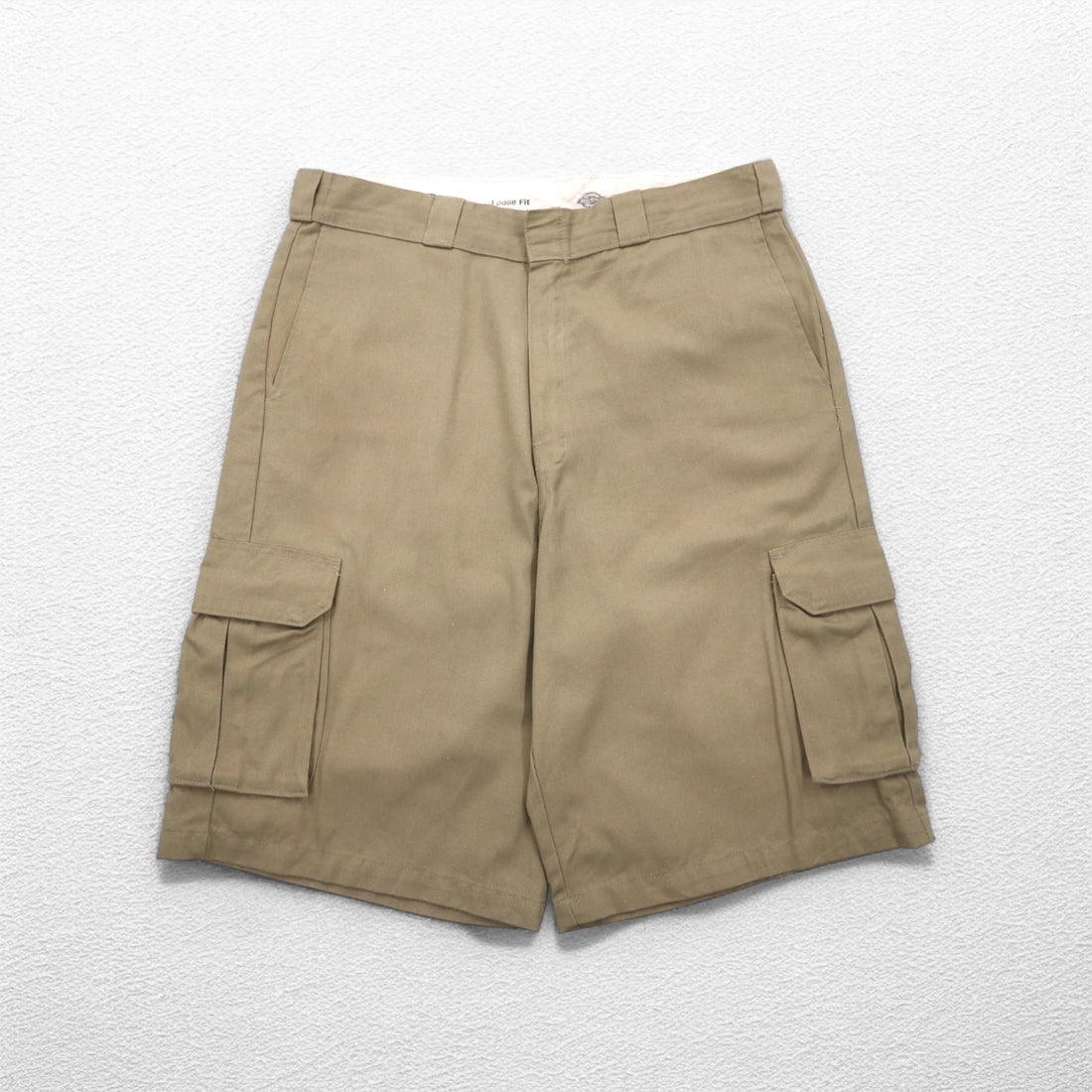 Dickies Loose Fit Twill Cargo Shorts, Half Pants, L, Beige, LOOSE FIT WR888DS