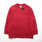 Levi's Relaxed Fit Crew Neck Sweatshirt, Size M, Red, with Embroidered Trim, 85531-0002, Unused