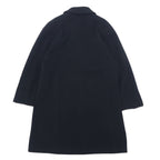 Burberrys Spanish Cashmere Chesterfield Coat M Black Wool WOOL &amp; CASHMERE
