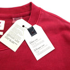 Levi's Relaxed Fit Crew Neck Sweatshirt, Size M, Red, with Embroidered Trim, 85531-0002, Unused