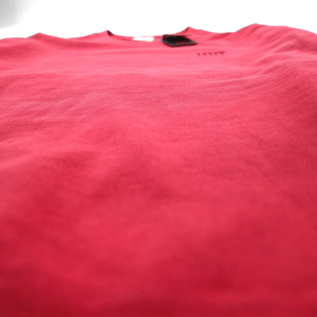 Levi's Relaxed Fit Crew Neck Sweatshirt, Size M, Red, with Embroidered Trim, 85531-0002, Unused
