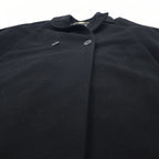 Burberrys Spanish Cashmere Chesterfield Coat M Black Wool WOOL &amp; CASHMERE