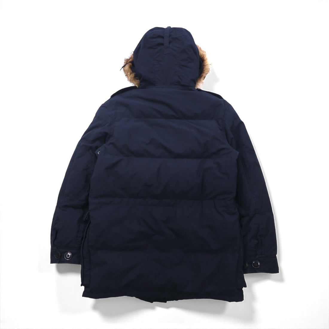 Polo Ralph Lauren 90年代 ミリタリー ダウンジャケット S ネイビー N-3B ファー着脱式