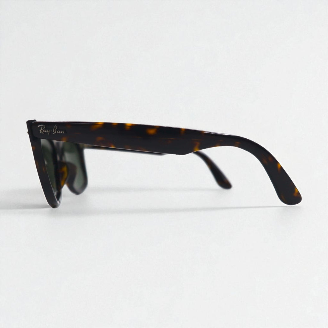 Ray-Ban Wayfarer Wellington Sunglasses, Brown Tortoiseshell, RB2140-F, 902 52-22 3N, Made in Italy