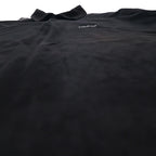 Billabong 90s USA made velour polo shirt XL black cotton polyester one point logo embroidery