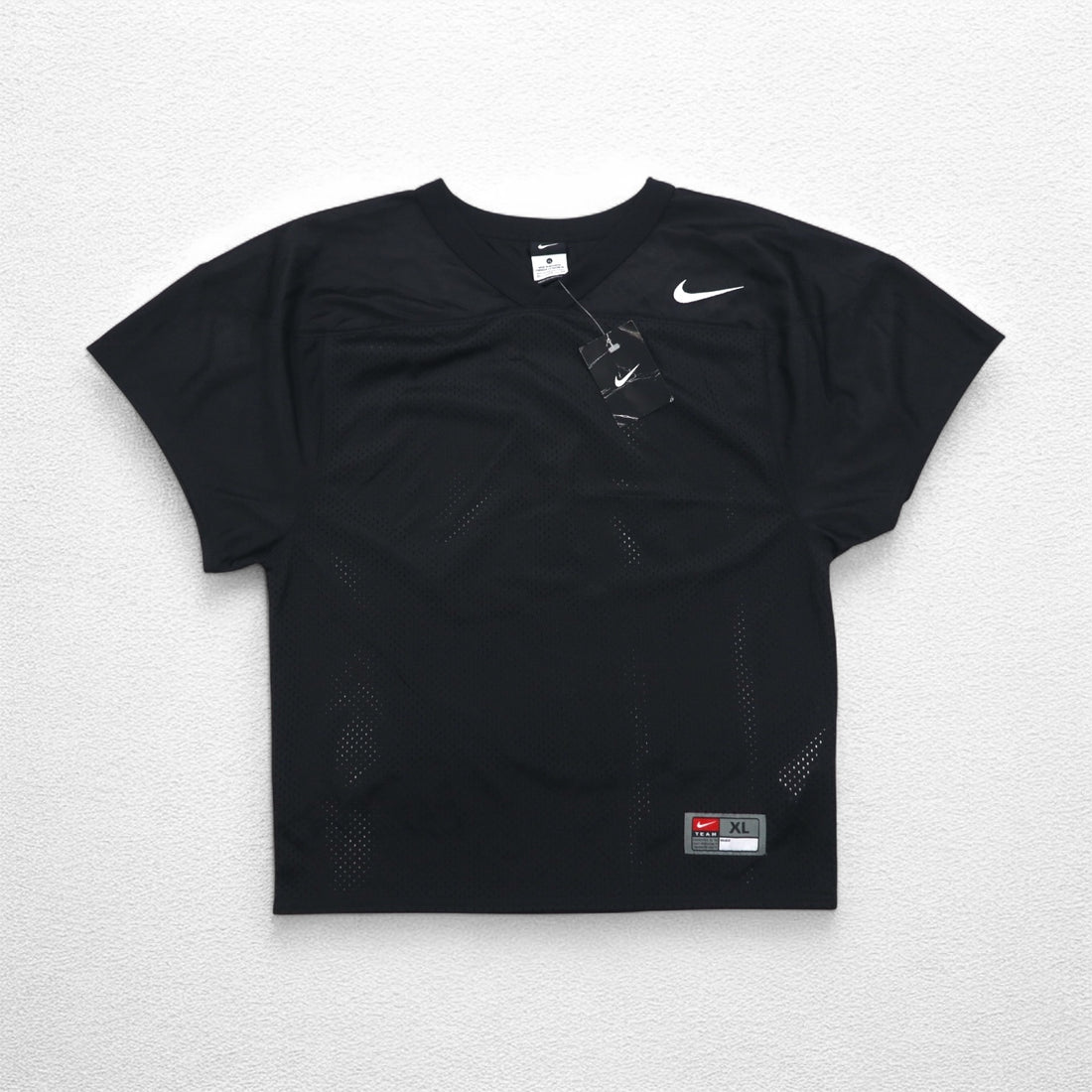 NIKE メッシュ ゲームシャツ XL ブラック ポリエステル スウォッシュ 678434-010 未使用品