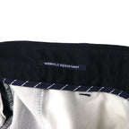 NAUTICA 2タック ワイド スラックスパンツ M ブラック RIGGER コットン
