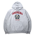 日本然リトテ-古着オンライン-Champion ECO カレッジ プリント パーカー 3XL グレー コットン 裏起毛 NCAA SOONERS ビッグサイズ-Champion ECO College Print Hoodie 3XL Gray Cotton brushed lining NCAA SOONERS Big Size