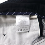 NAUTICA 2タック ワイド スラックスパンツ M ブラック RIGGER コットン