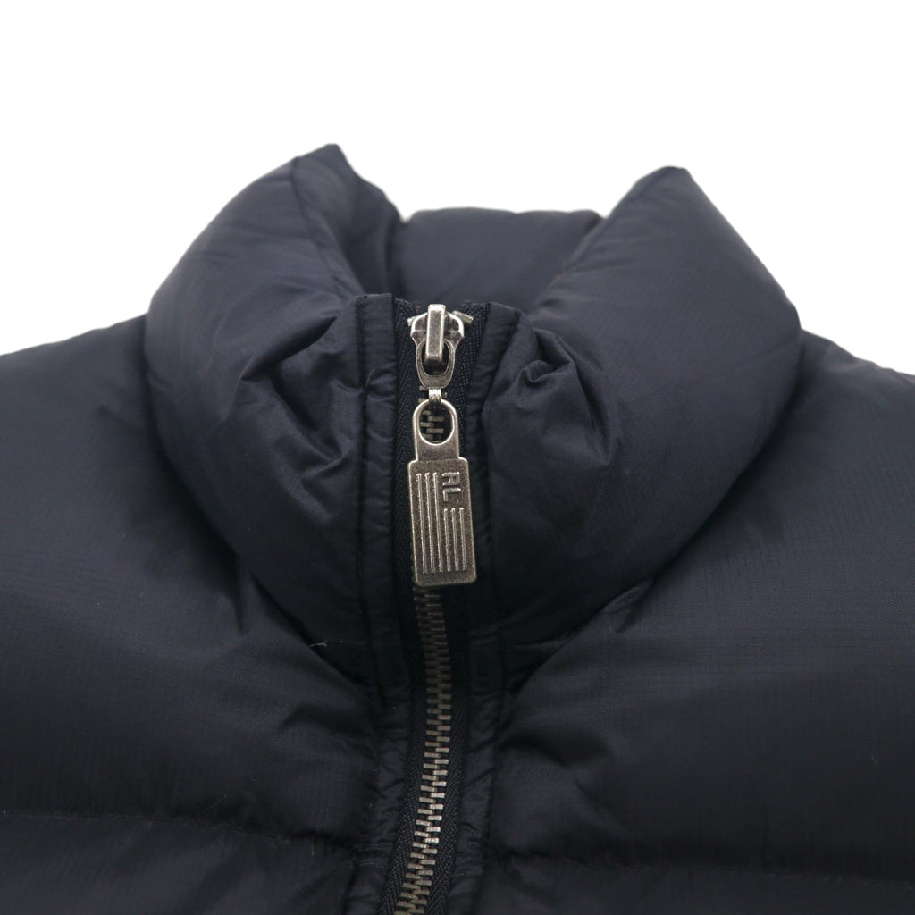 POLO JEANS CO. Ralph Lauren 90s Volume Down Vest, Size Small, Black, Lips Top