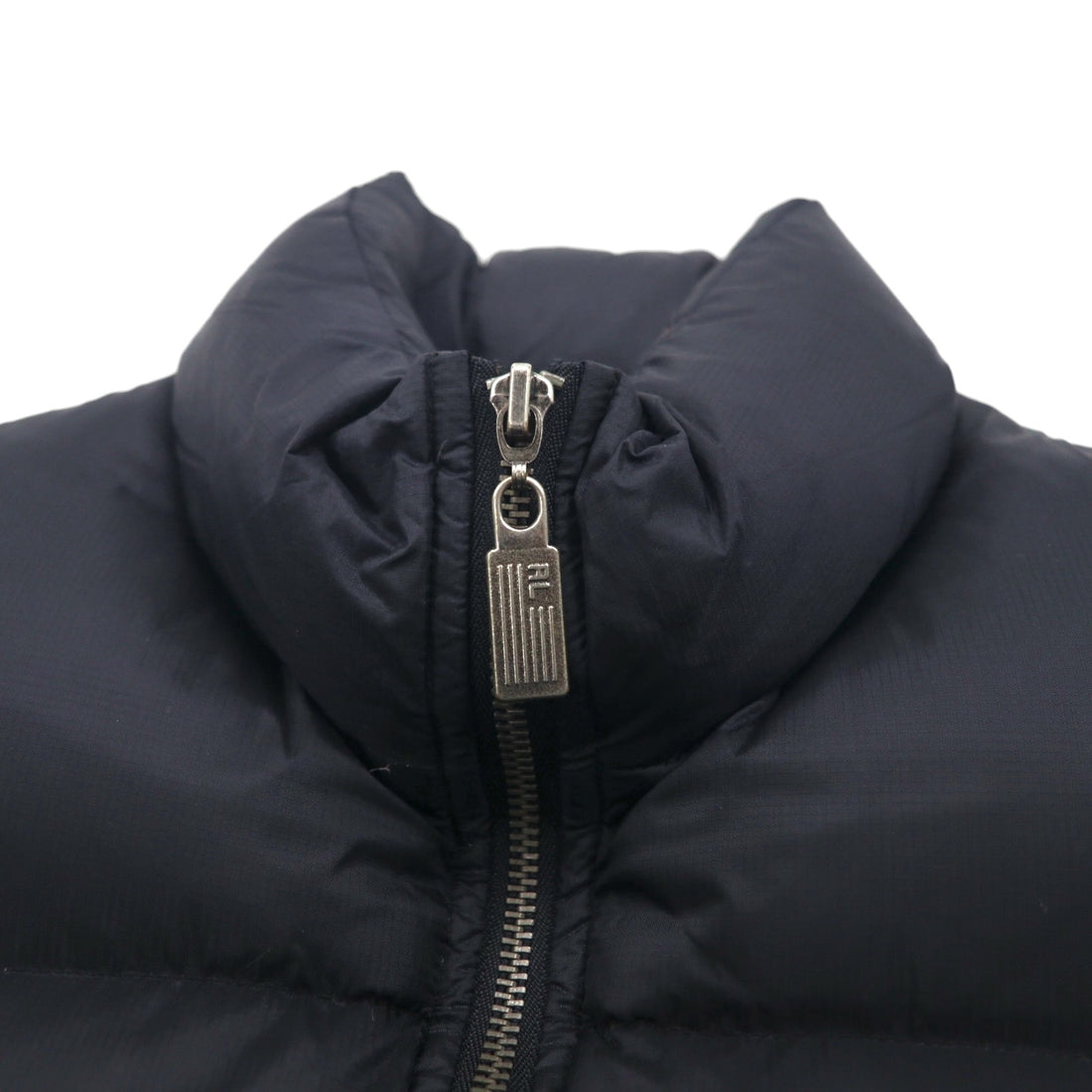 POLO JEANS CO. Ralph Lauren 90s Volume Down Vest, Size Small, Black, Lips Top