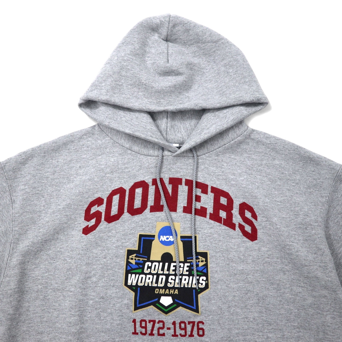 Champion ECO カレッジ プリント パーカー 3XL グレー コットン 裏起毛 NCAA SOONERS ビッグサイズ