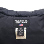 POLO JEANS CO. Ralph Lauren 90s Volume Down Vest, Size Small, Black, Lips Top