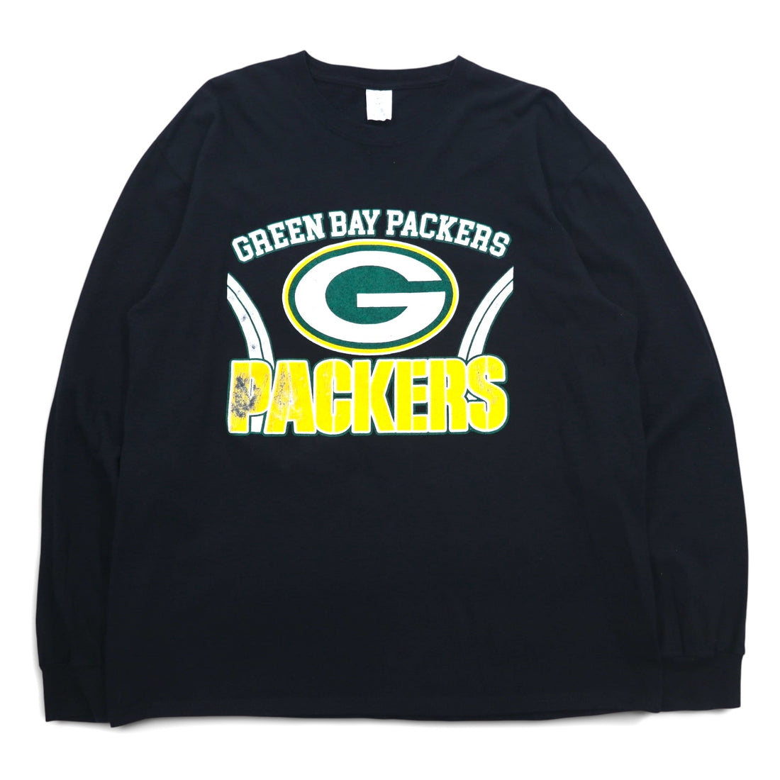 NFL Green Bay Packers GREEN BAY PECKERS Long Sleeve T-Shirt Long T XL Black Made in Honduras