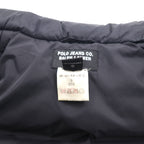 POLO JEANS CO. Ralph Lauren 90s Volume Down Vest, Size Small, Black, Lips Top