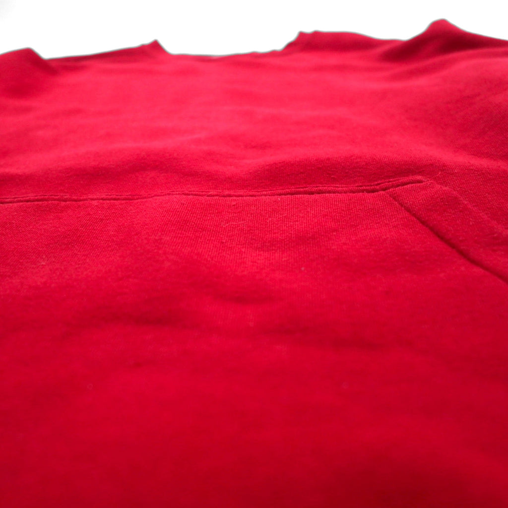 AND1 2000s Blank Sweatshirt, Size XL, Red, Solid Color, Fleece Lining, Front Pocket