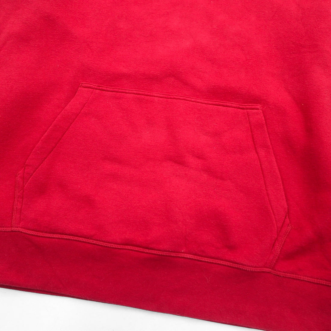 AND1 2000s Blank Sweatshirt, Size XL, Red, Solid Color, Fleece Lining, Front Pocket