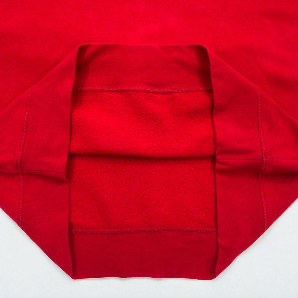 AND1 2000s Blank Sweatshirt, Size XL, Red, Solid Color, Fleece Lining, Front Pocket
