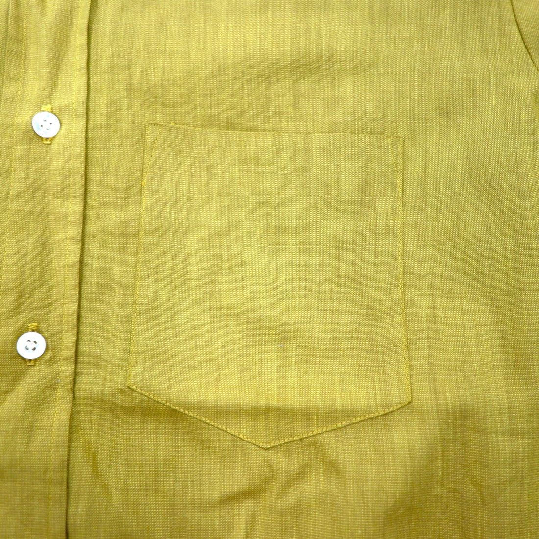 TOWNCRAFT (Pennys) 60s PENN-PREST short sleeve button down shirt, M, camel, cotton