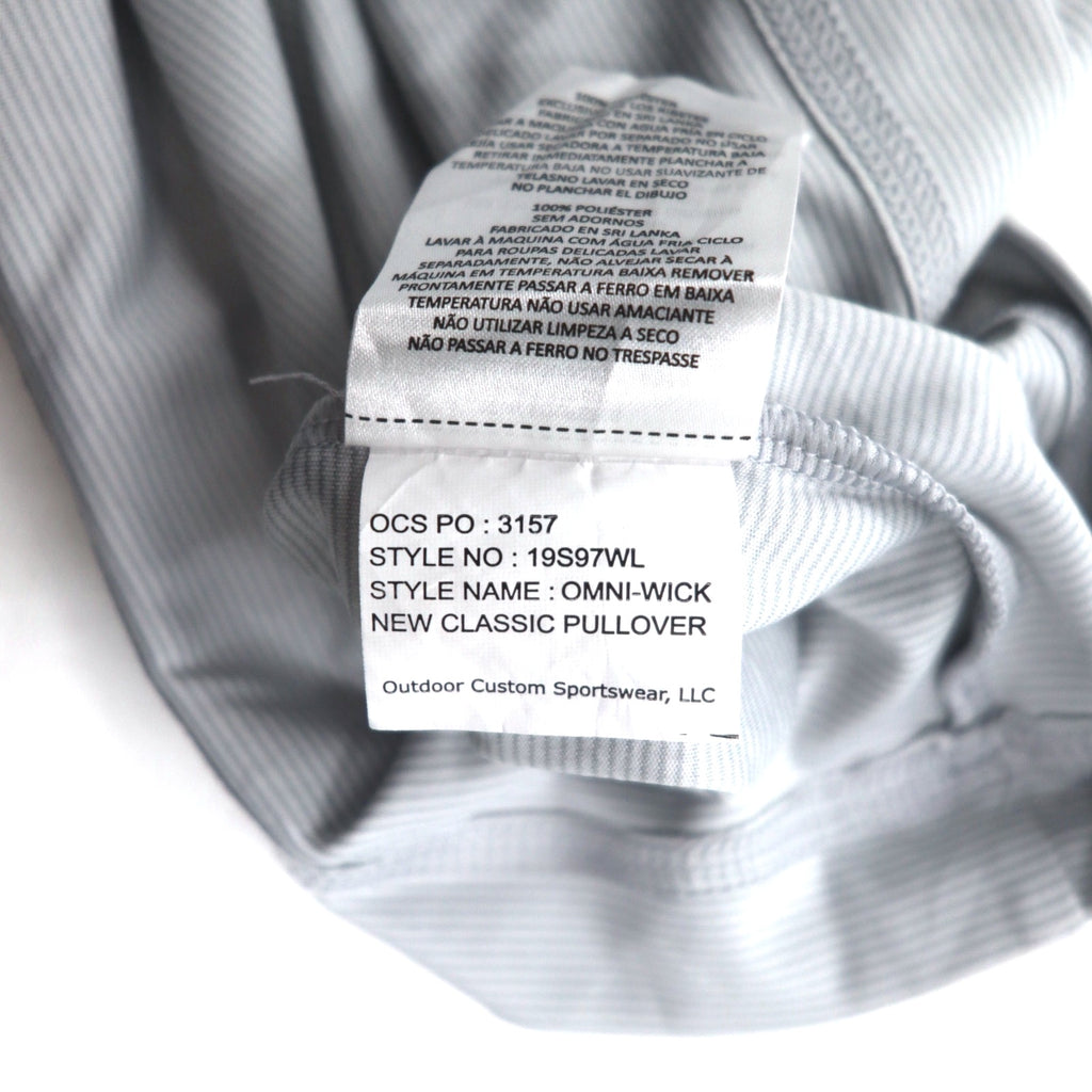 Columbia Half Zip Top Long TM Grey OMNI-WICK NEW CLASSIC PULLOVER 19S97WL