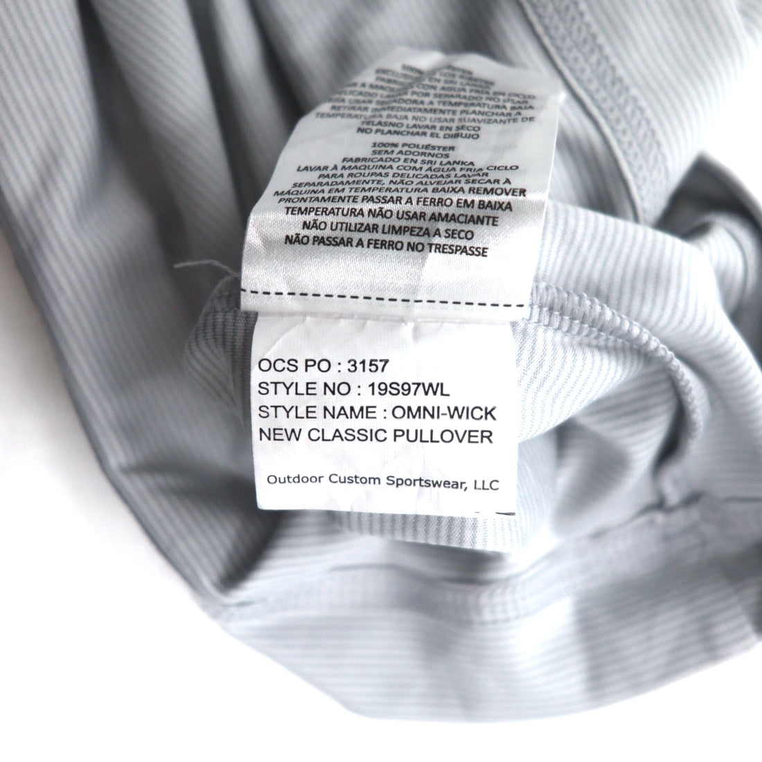 Columbia Half Zip Top Long TM Grey OMNI-WICK NEW CLASSIC PULLOVER 19S97WL
