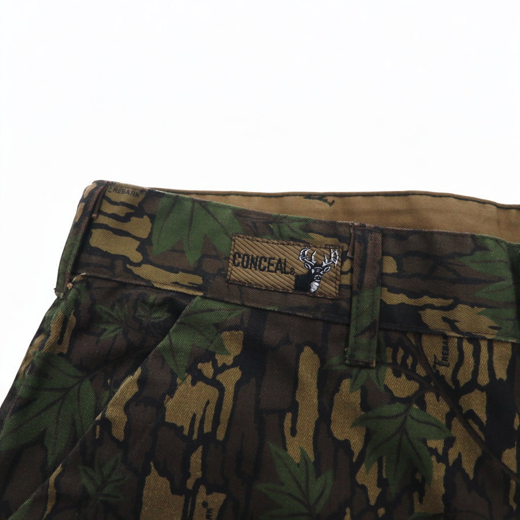 90s WINCHESTER Hunting Pants L Khaki Real Tree Camouflage Conceal Hem Zip