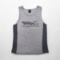 HARLEY DAVIDSON 90年代 USA製 タンクトップ L グレー コットン HONOLULU HAWAII 両面プリント