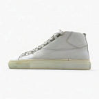 BALENCIAGA ARENA OPAQUE Leather High-Top Sneakers, Size 27cm, White, 412381