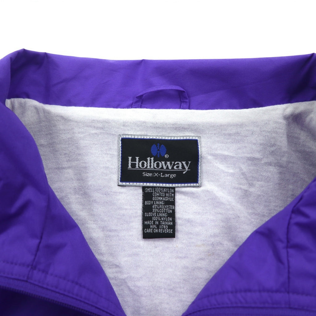 90s Holloway nylon jacket XL purple back embroidery Corvette Club Chevrolet