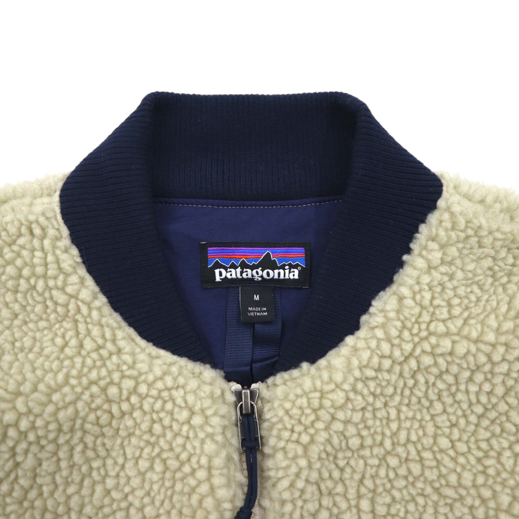 Patagonia Retro X Bomber Jacket, Discontinued, Boa Fleece Medium, Natural Navy, 22830