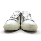 BALENCIAGA ARENA OPAQUE Leather High-Top Sneakers, Size 27cm, White, 412381
