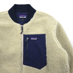 Patagonia Retro X Bomber Jacket, Discontinued, Boa Fleece Medium, Natural Navy, 22830