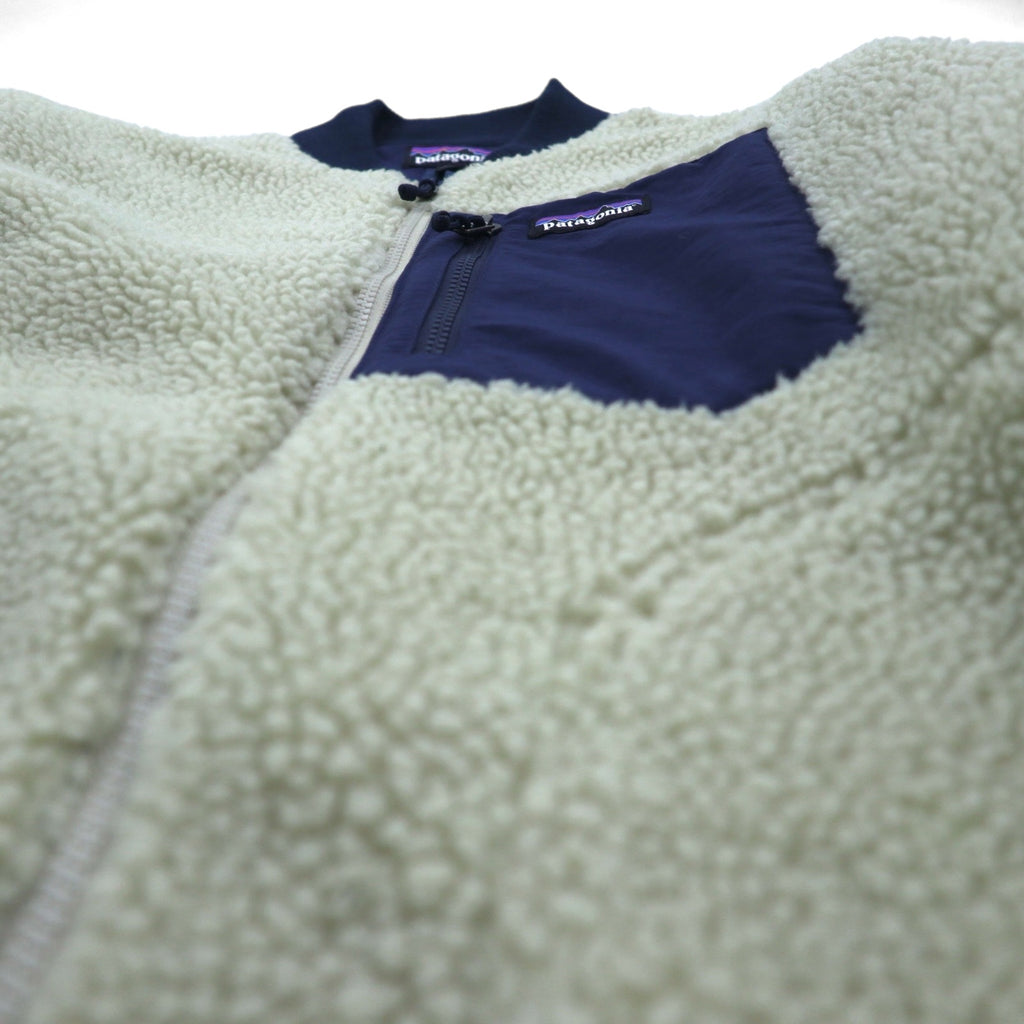 Patagonia Retro X Bomber Jacket, Discontinued, Boa Fleece Medium, Natural Navy, 22830