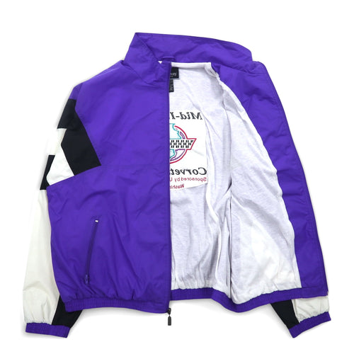 90s Holloway nylon jacket XL purple back embroidery Corvette Club Chevrolet