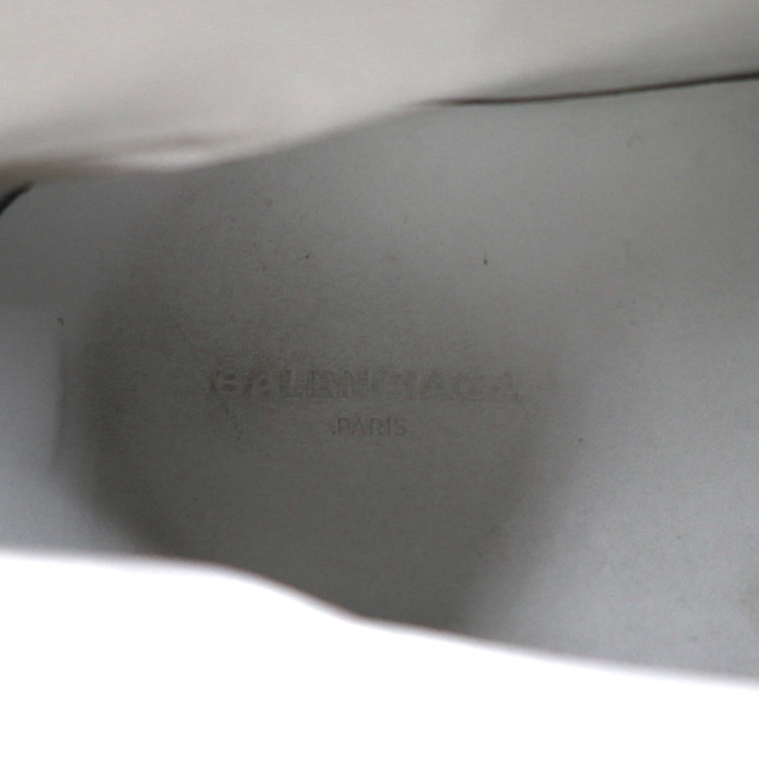 BALENCIAGA ARENA OPAQUE Leather High-Top Sneakers, Size 27cm, White, 412381