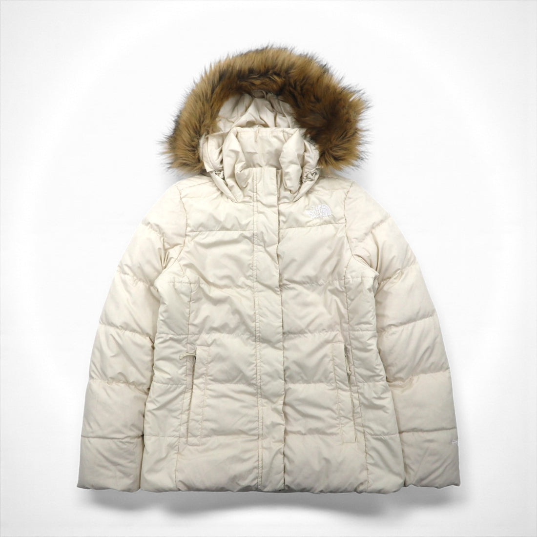 THE NORTH FACE 550フィルパワー ダウンジャケット M ホワイト NF0A4R33 ファー着脱式