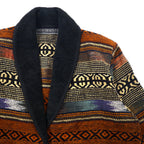 NEW IDENTITY 90s Gobelin Jacquard Jacket L Multicolor Cotton All-over Pattern