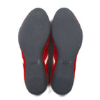 BALLY Swiss made trainspotting suede leather sneakers 24cm red calfskin ASTRA / 221
