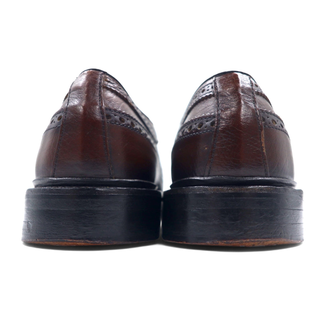 60's USA made parliament wingtip medallion country shoes 28cm brown leather C68 8513 LAST 6050