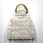 THE NORTH FACE 550フィルパワー ダウンジャケット M ホワイト NF0A4R33 ファー着脱式