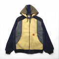 Carhartt Remade Color Block Duck Active Jacket/Panty, Size L, Multicolor, Crazy Pattern, Cotton