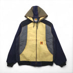 Carhartt Remade Color Block Duck Active Jacket/Panty, Size L, Multicolor, Crazy Pattern, Cotton