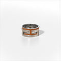 HERMES Move H Ring, size 11, orange, silver, Ag925, H design